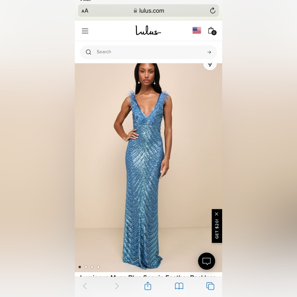 Lulus teal gown